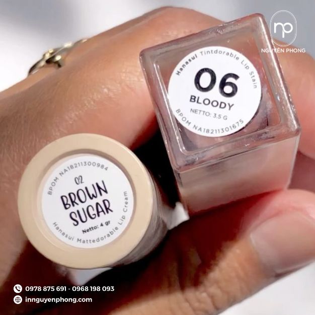 mẫu tem dán vỏ son in ấn sắc nét